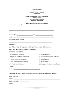 General Service Application