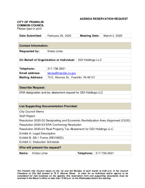 Franklin, TN Records Requests - Make a new request