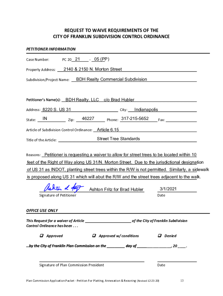 Fillable Online Franklin Zoning Ordinance Fax Email Print pdfFiller