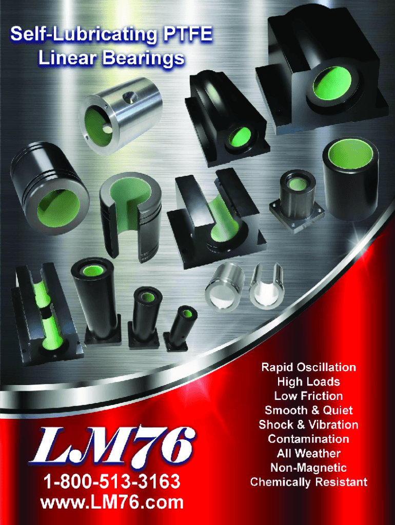 Fillable Online SelfLubricating Linear Bearings. SelfLubricating Linear Motion Bearings Fax