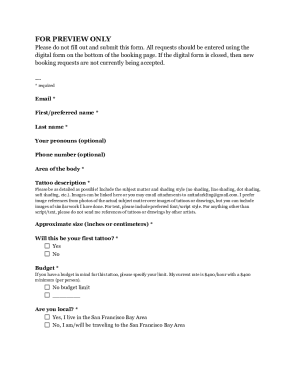 Form preview