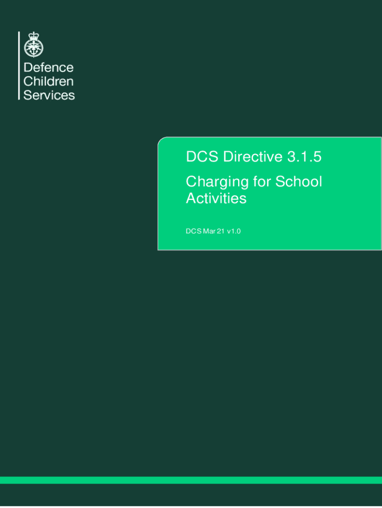 Fillable Online DCS Guidance Retention of Children in MOD Schools Fax