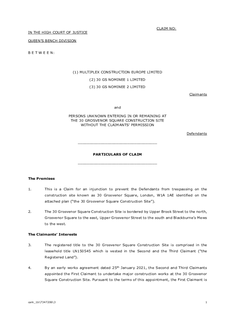 Fillable Online Multiplex Construction Europe Limited vs Bathgate