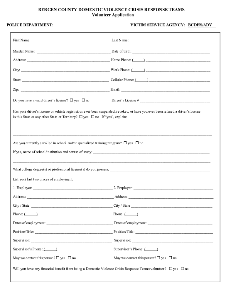 Fillable Online Woodcliff Lake Police Department Domestic Violence