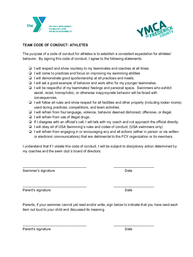 Fillable Online Home Athletic Code of Conduct John F. Kennedy High
