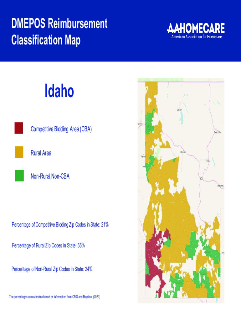 Fillable Online Texas DMEPOS Reimbursement Classification Map Fax Email