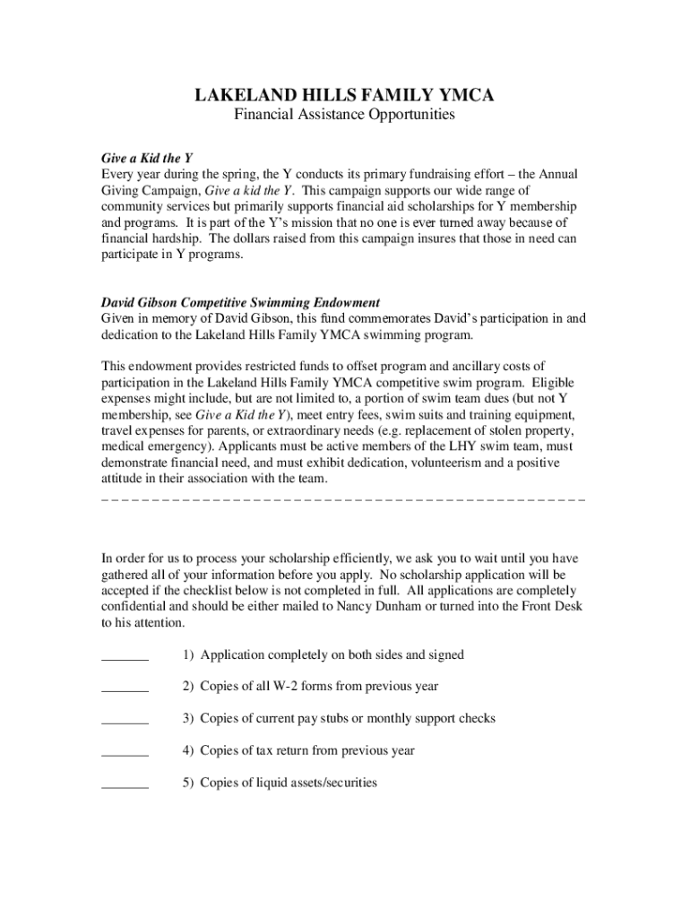 Fillable Online Lakeland Hills YMCA Exceeds Annual Campaign Goal Fax ...