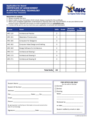 Fillable Online architectural technology certificate form Fax Email Fillable Online architectural technology certificate form Fax Email