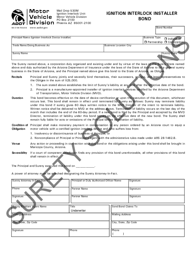 Fillable Online Ignition Interlock Service Provider Authorization Agreement Fax Email Print