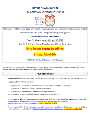 Enrollment Forms Deadline: Friday, May13th