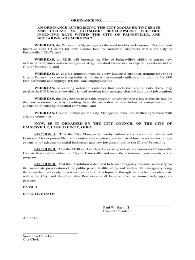 Fillable Online Tax Budget for City of Painesville Fax Email Print