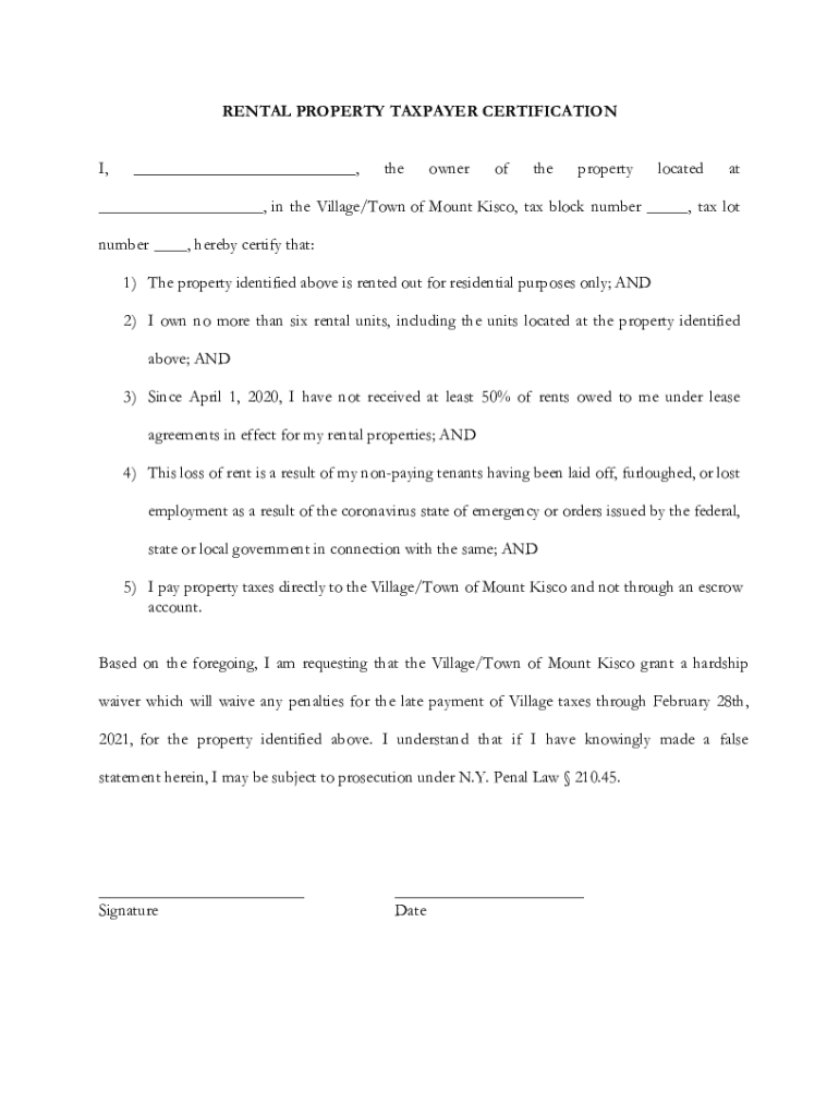 Fillable Online Town/Village of Mount Kisco, NY Planning Board