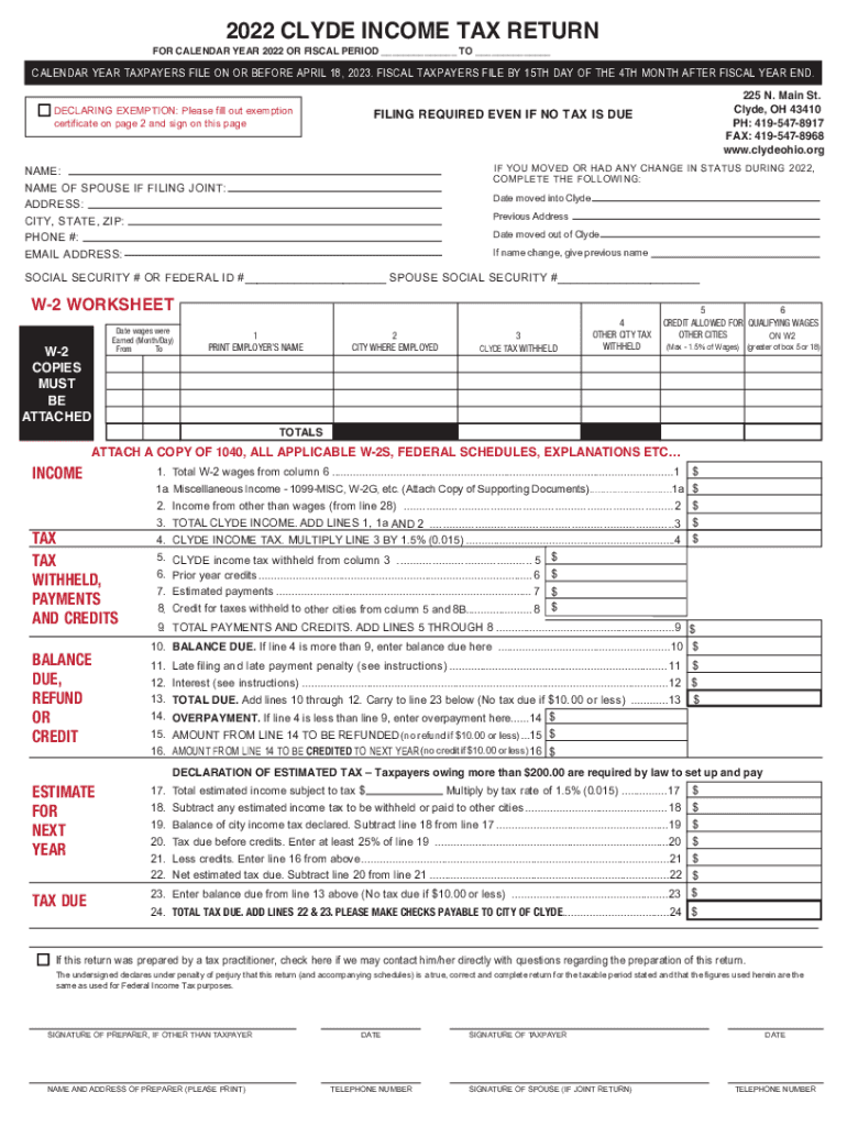 2022 Pennsylvania Income Tax Return (PA-40) Preview on Page 1