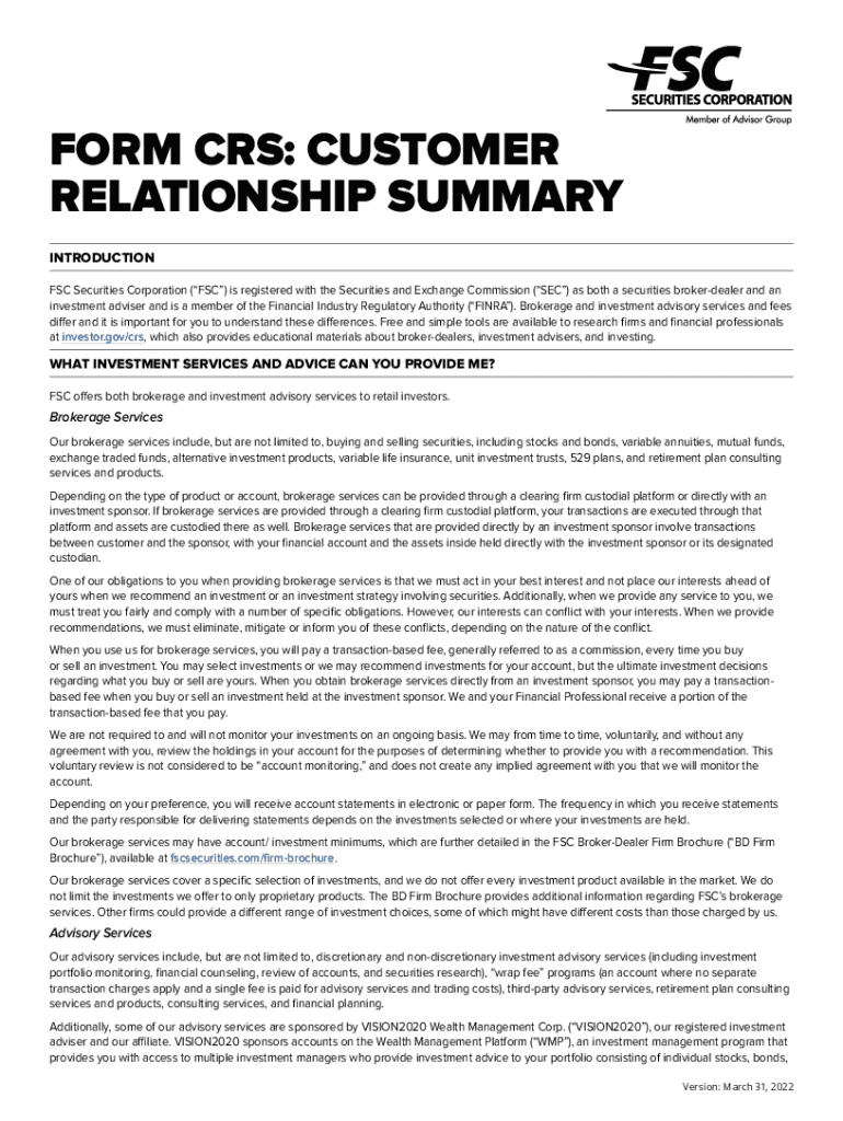 Fillable Online FSC Securities Corporation Fax Email Print pdfFiller