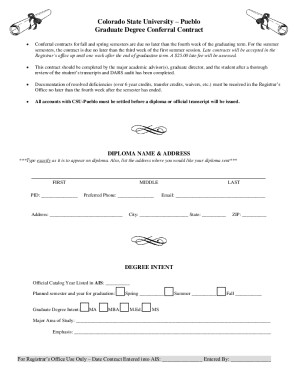 Fillable Online Certificate Conferral Contract Fax Email Print pdfFiller