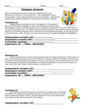 Hypothesis Writing and Experimental Design