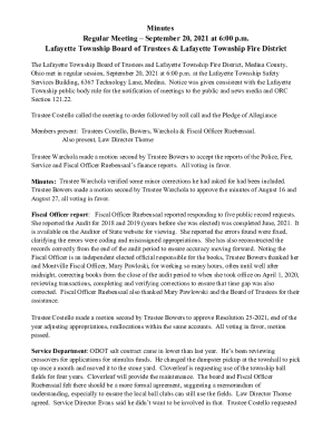 The Lafayette Township Board of Trustees and Lafayette Township Fire District, Medina County,