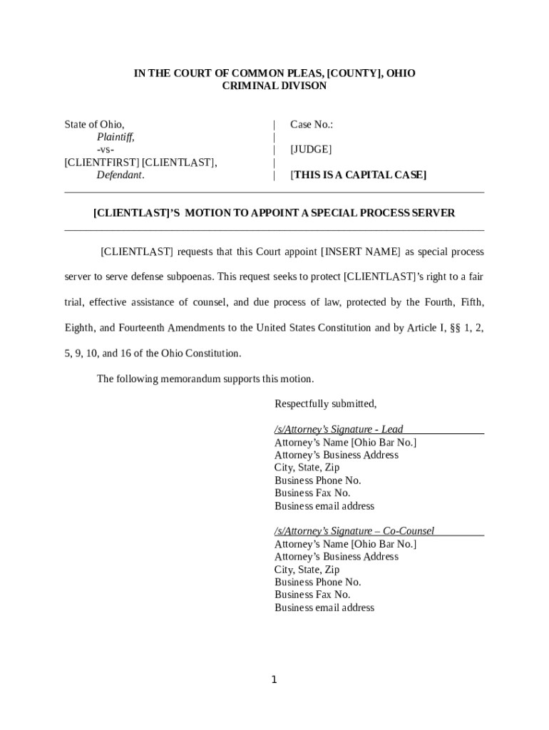 Judicial Release Pro Se Packet Ohio Public Defender opd ohio Doc