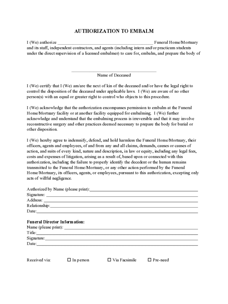 Fillable Online Alabama Funeral Services Statutes and Regulations Code