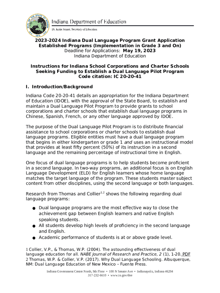 Indiana Department of Education announces record Dual Doc Template