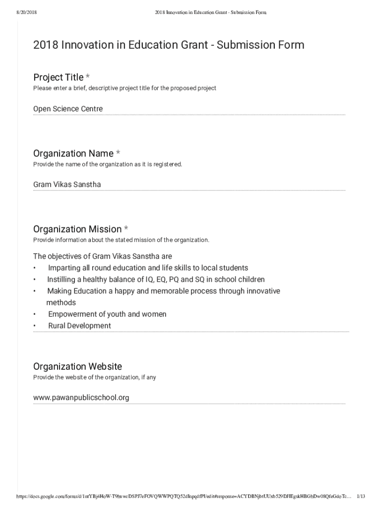Form preview