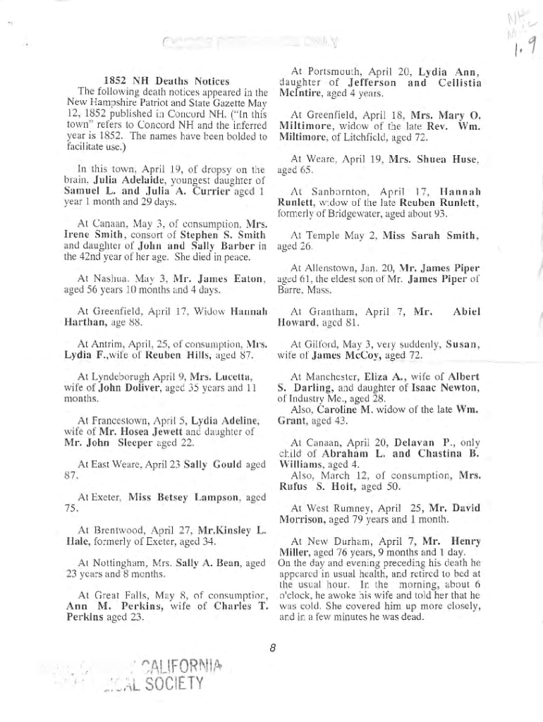 Fillable Online J. Verne Wood Funeral Home Memorials and Obituaries Fax