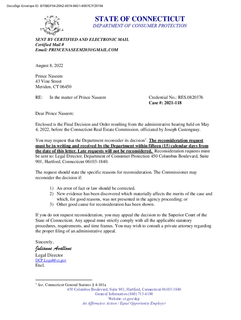 Fillable Online STATE OF CONNECTICUT Gift Declaration Fax Email Print