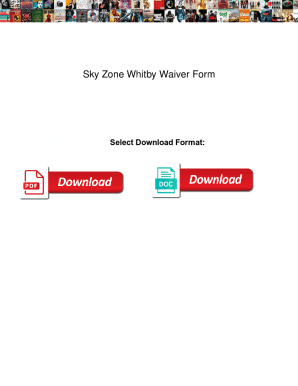 Fillable Online Sky Zone Whitby Waiver Form. Sky Zone Whitby Waiver ...