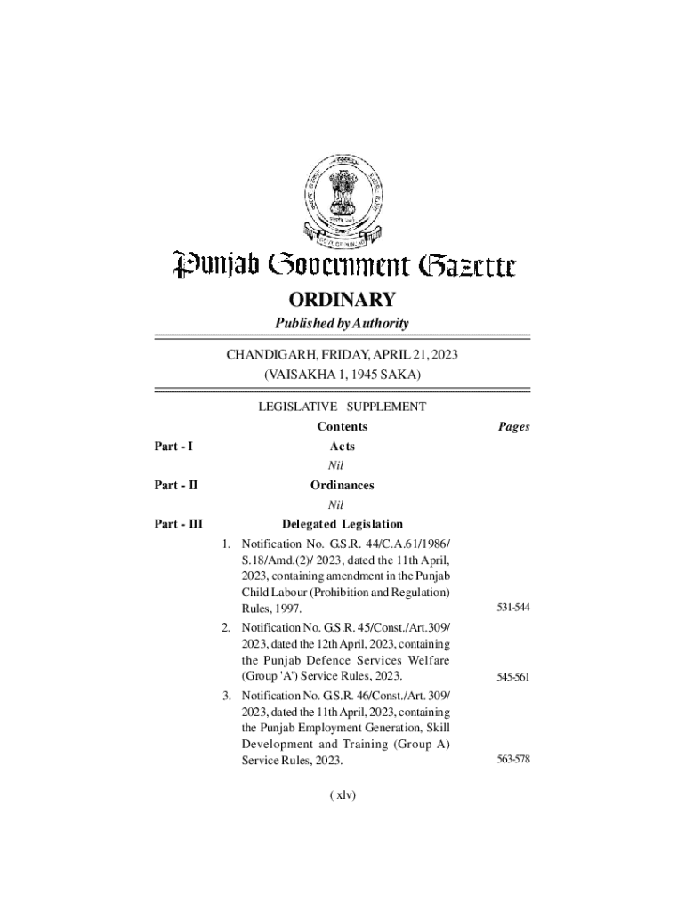 Fillable online pblabour gov the punjab land revenue act 1887 fax