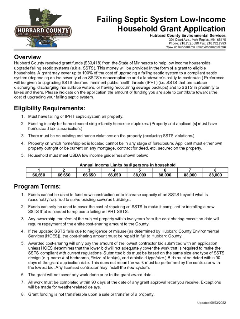 Fillable Online SSTS low grant application 09062022 Fax Email Print pdfFiller