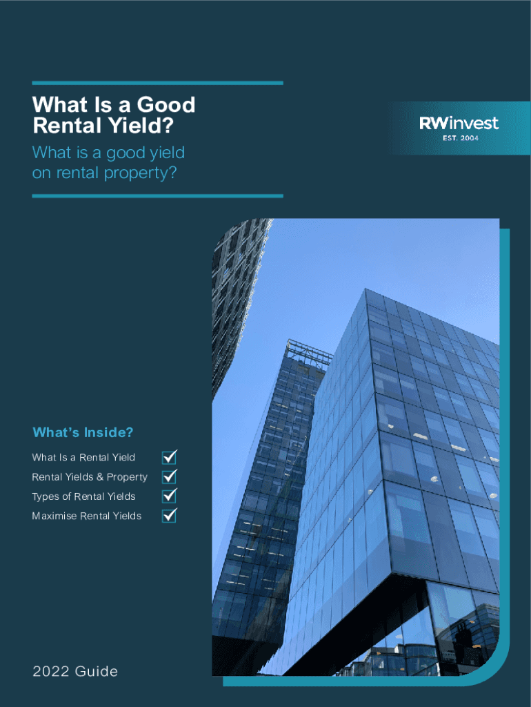 Fillable Online What Is a Good Rental Yield, and Why are Fax Email