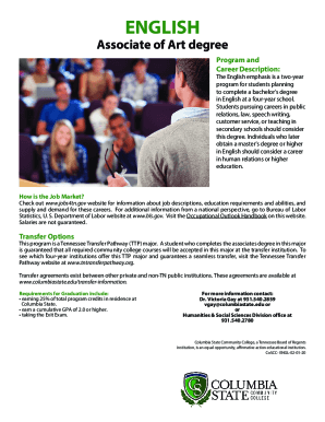 Fillable Online Associate of Art degree Fax Email Print - pdfFiller