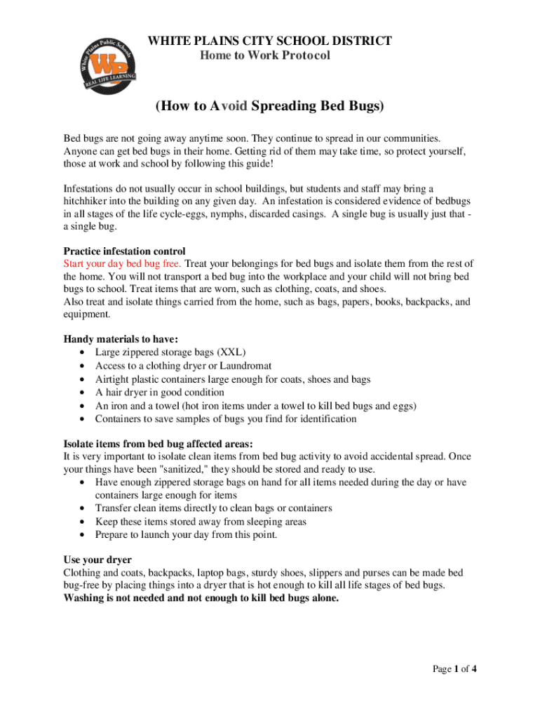 Fillable Online Bed Bugs Get Them Out and Keep Them Out Fax Email