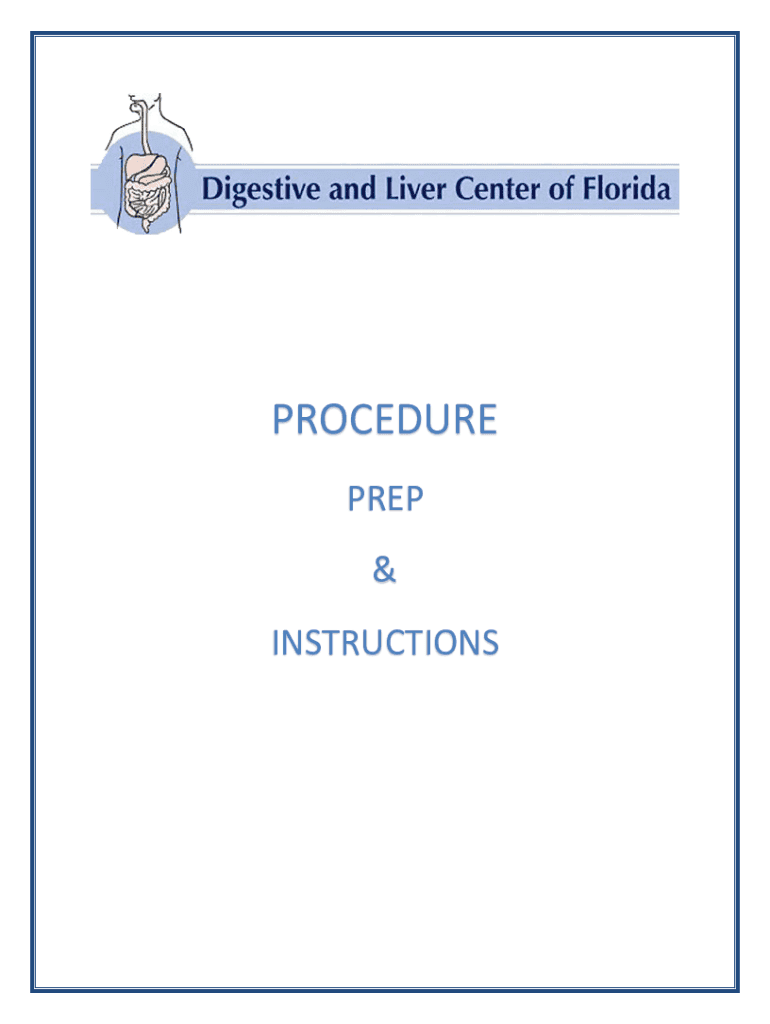 Fillable Online Procedure PREP & Instructions Fax Email Print pdfFiller