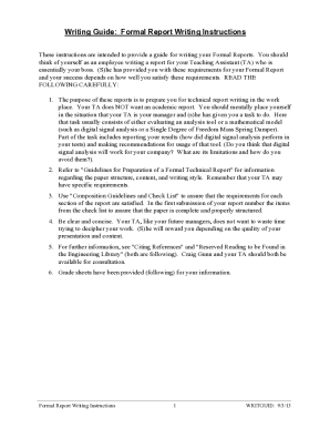 Fillable Online How to Write a Report Properly and Effectively Fax ...