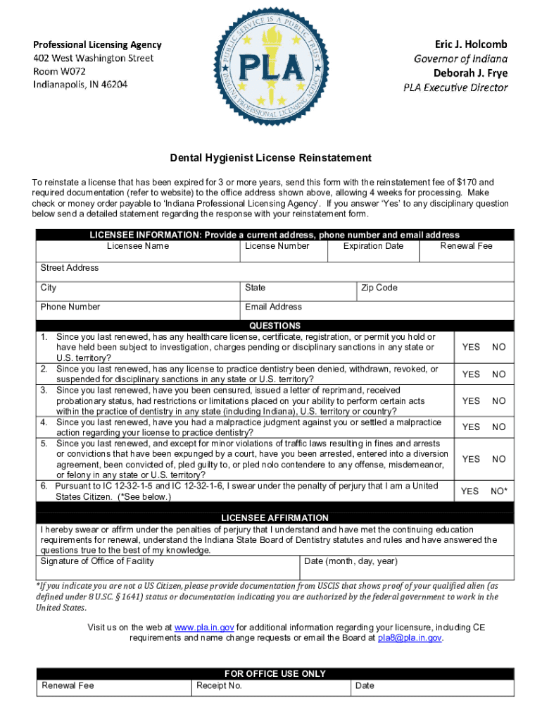 Fillable Online Final Regulations Board of Dentistry Part II. Licensure