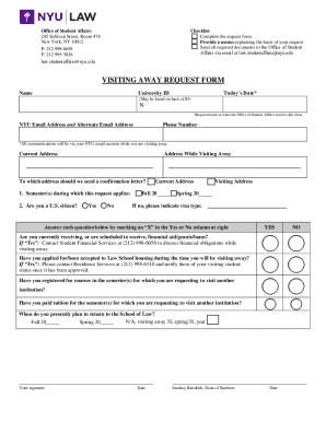 Office of Student Affairs 245 Sullivan Street, Suite 474 New ...