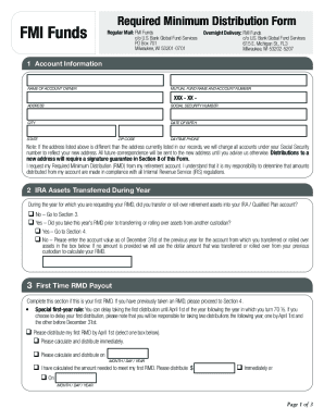 Required Minimum Distribution Form