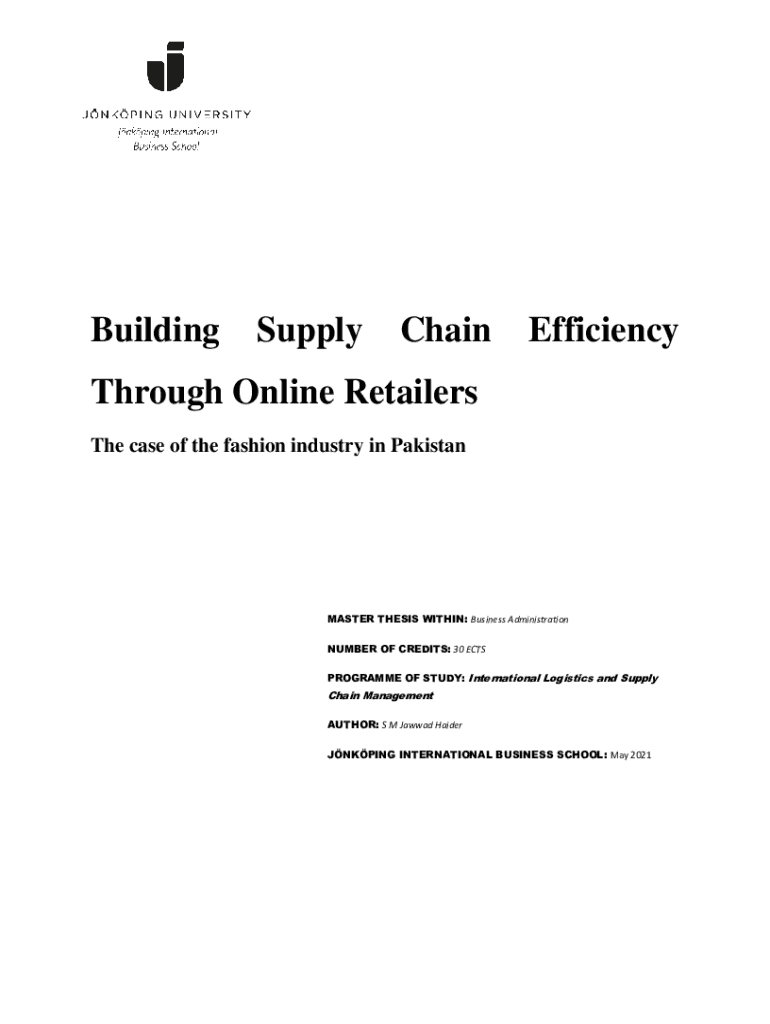 Fillable Online Online Bachelor of Arts in Supply Chain Management (BA