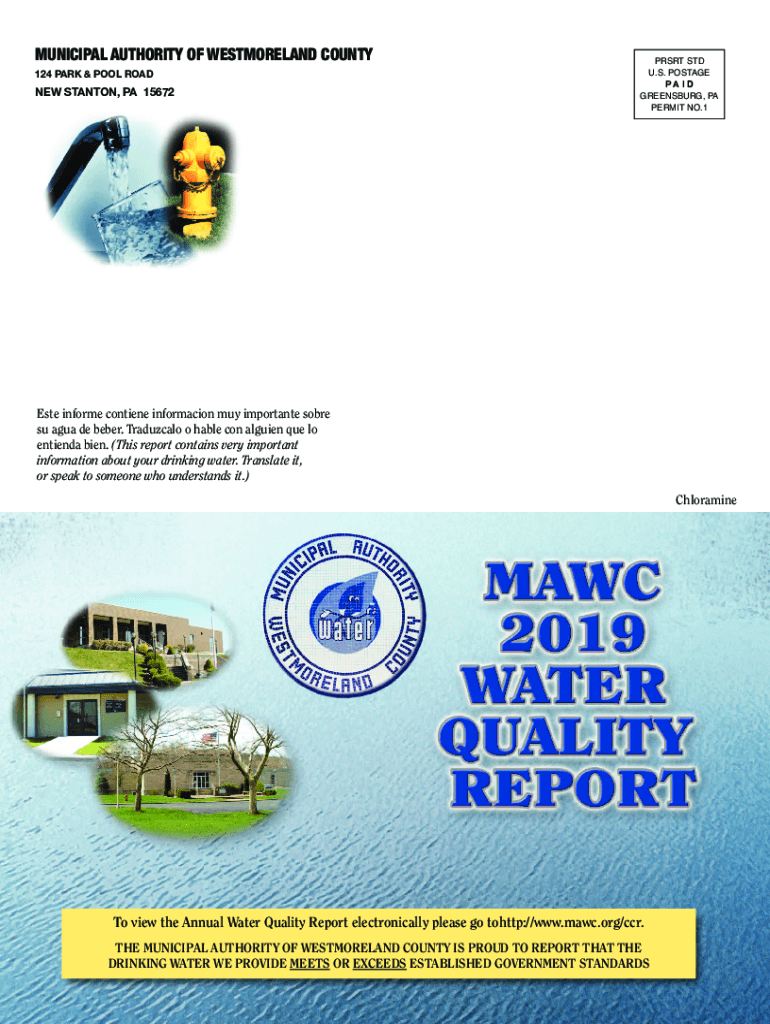 Fillable Online MUNICIPAL AUTHORITY OF WESTMORELAND COUNTY Fax Email