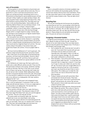 Fillable Online What You Need To Know Before You Buy A Perennial Fax