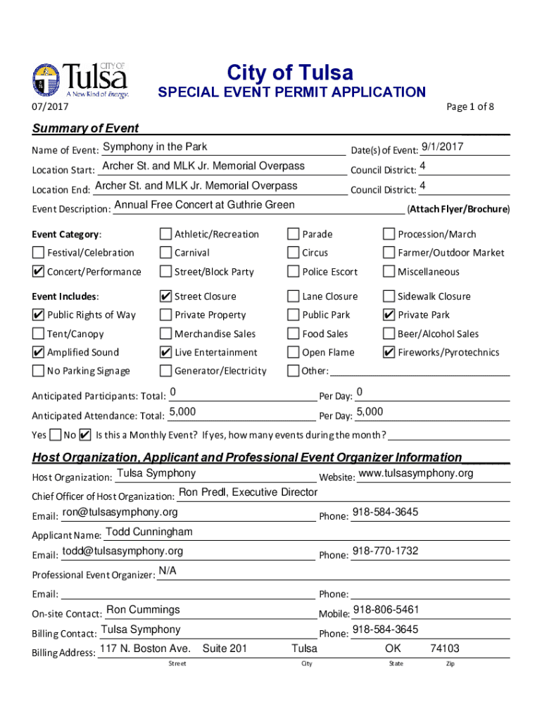 Fillable Online city of wadsworth special events permit Fax Email Print