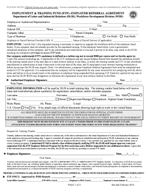 Hawaii Employment Training Fund Agreement