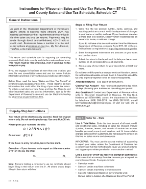 Wisconsin Sales and Use Tax Return