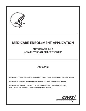 CMS-855I Medicare Enrollment Application