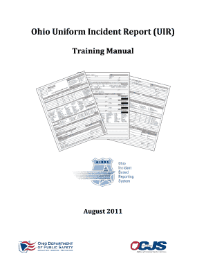 Ohio Uniform Incident Report Form
