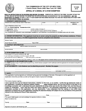 Appeal of a Denial of a STAR Exemption