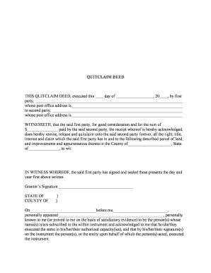 Quitclaim Deed