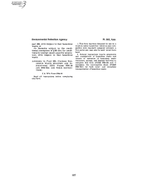 EPA Form 8700-22 Hazardous Waste Manifest
