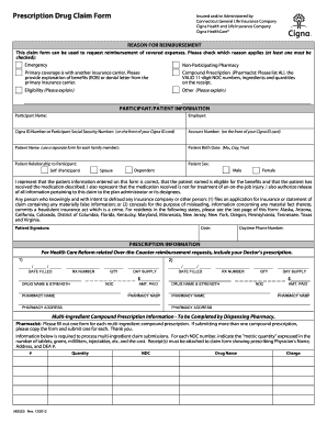 Prescription Drug Claim Form
